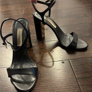 Burberry Black High Heel Sandals